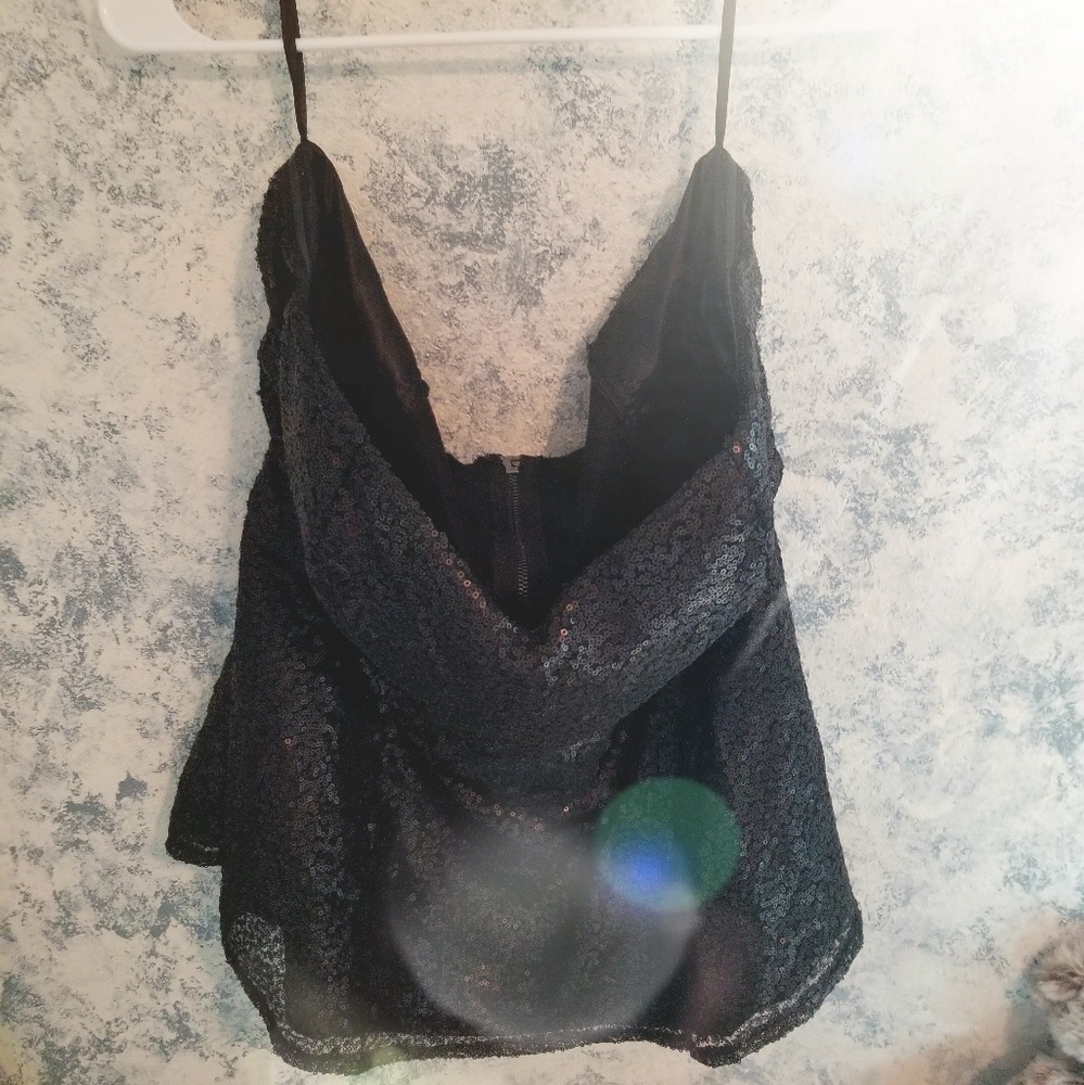 Torrid - NWOT Black Sequin Top